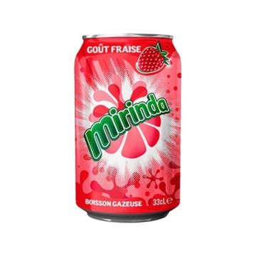 aluminium boisson mirinda  gout fraise 33 cl